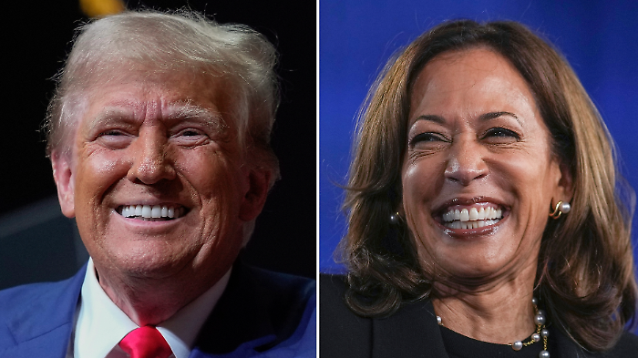 Donald Trump e Kamala Harris