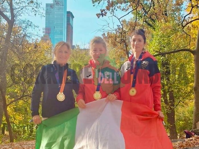 Dall'Umbria a New York, tre amiche corrono insieme la celebre maratona