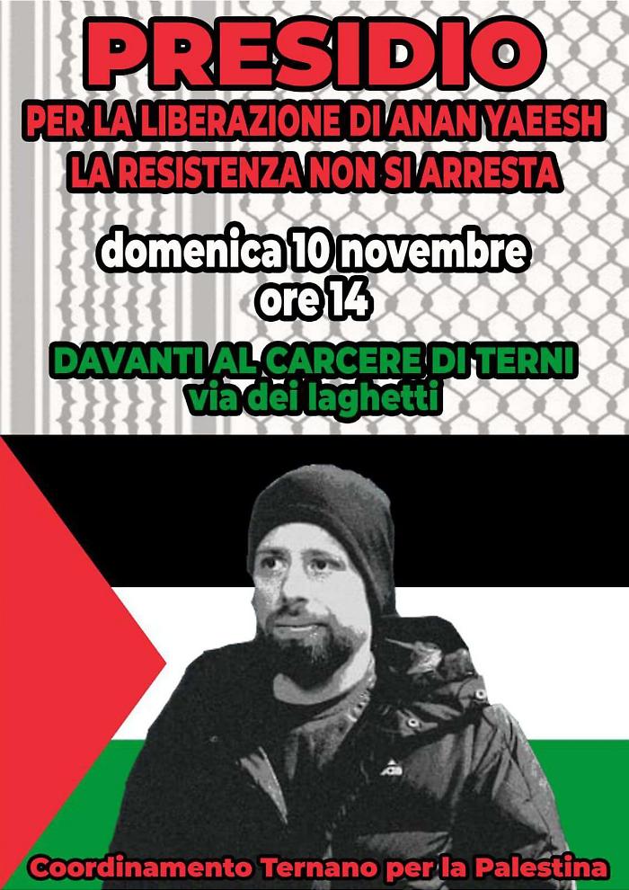 terni palestina carcere presidio