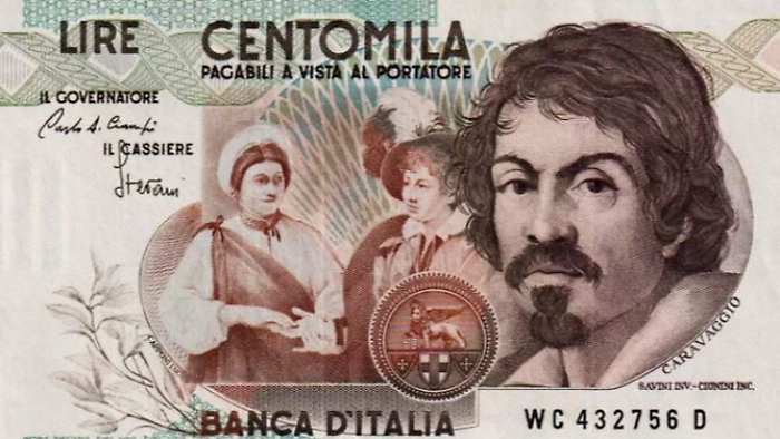 Caravaggio sulle lire