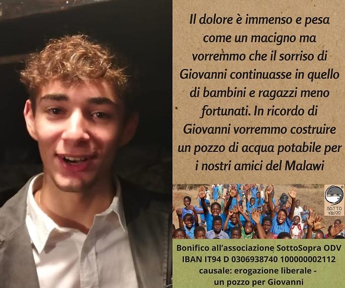 Addio a Giovanni Spedaletti Trabalza, i funerali a Torgiano. Via alla raccolta fondi per costruire un pozzo di acqua nel Malawi