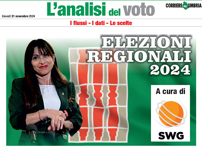 L'analisi del voto di SWG in esclusiva sul Corriere dell'Umbria