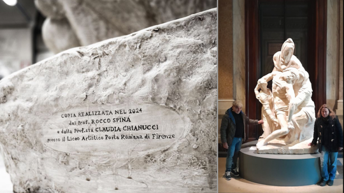 La copia della Piet&agrave; Bandini