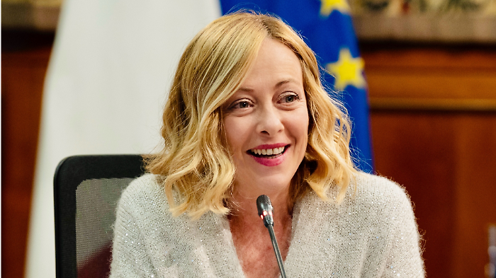 Il Presidente del Consiglio Giorgia Meloni