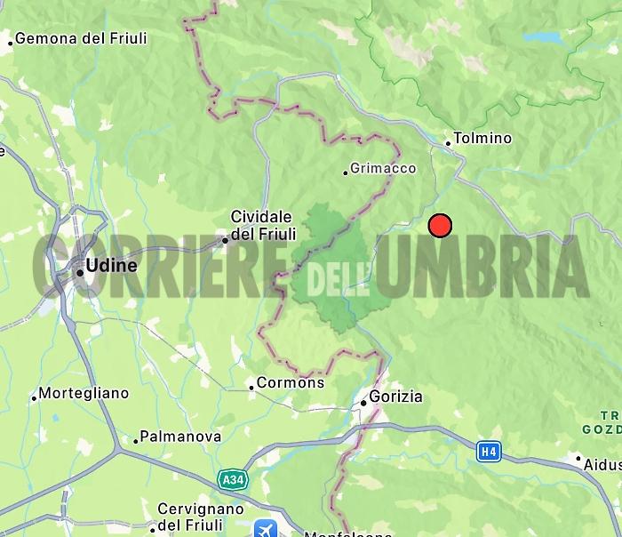 Scossa di terremoto tra Friuli e Slovenia: alle ore 18.25 magnitudo 3.1