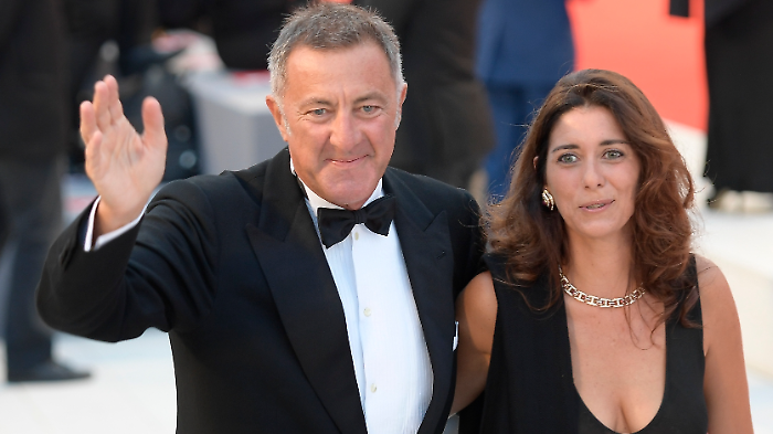 Luca Barbareschi e la moglie Elena Monorchio