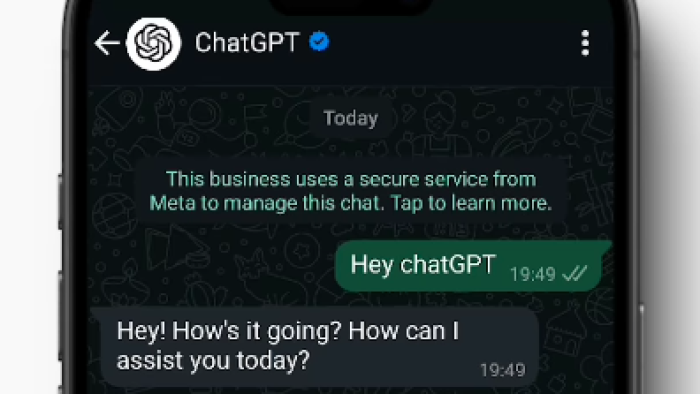 ChatGPT disponibile gratuitamente su WhatsApp: guida all'installazione dell'intelligenza artificiale.