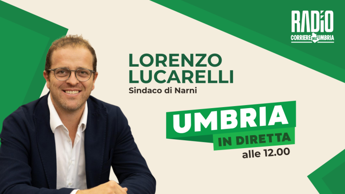 Lorenzo Lucarelli ospite a Umbria in diretta