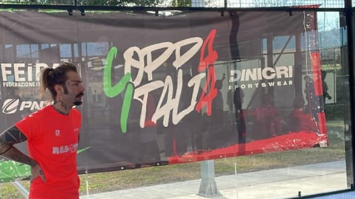 L'aretino - egiziano Benassi quinto nella Coppa Italia di padbol lo sport mix tra padel e calcio