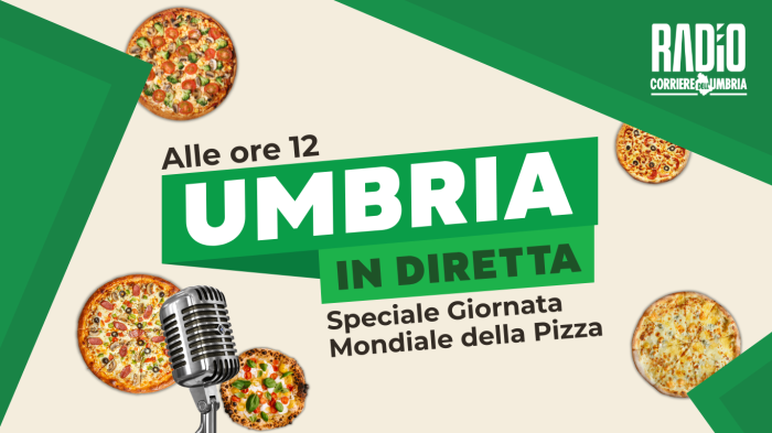 La giornata mondiale della pizza sbarca a Umbria in diretta: i pizzaioli ospiti della puntata