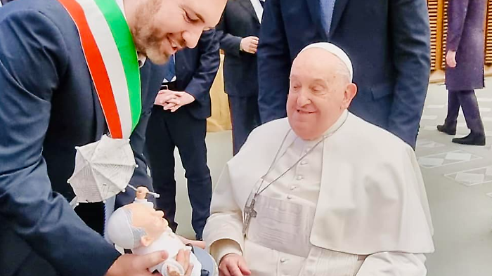Il Papa e il sindaco Franci