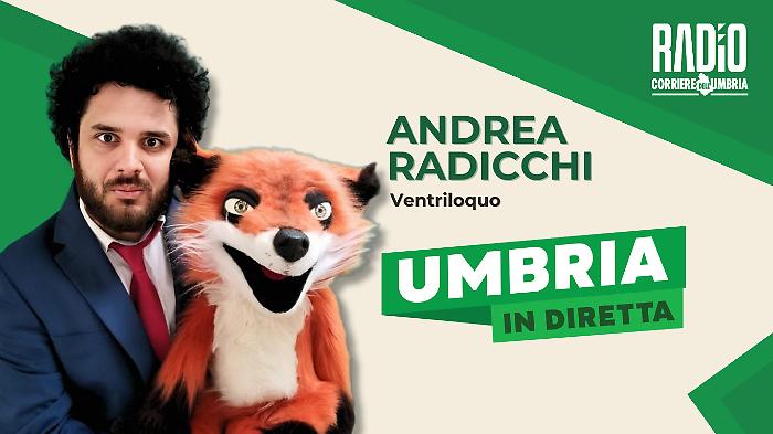 Il ventriloquo Andrea Radicchi ospite in studio a Umbria in diretta