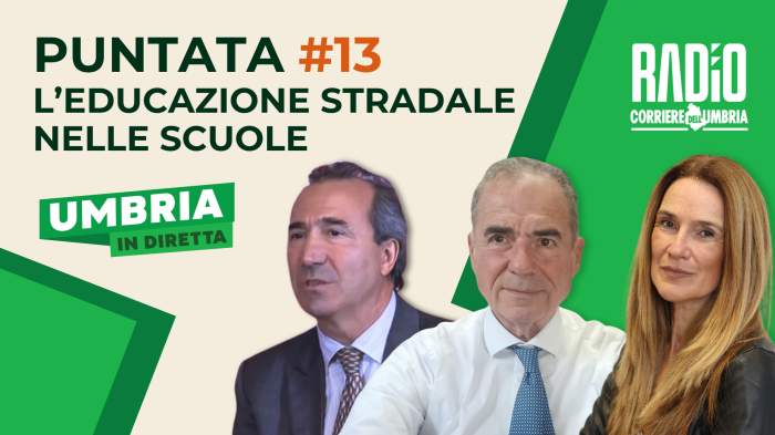 Radio Corriere dell'Umbria, si parla di guida sicura a Umbria in diretta: ospiti in studio Emilio Quartucci e Aurelio Forcignanò