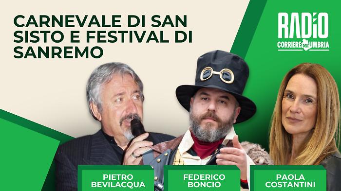 Festival di Sanremo e carnevale di San Sisto nella nuova puntata di Umbria in diretta: ospiti e anticipazioni 