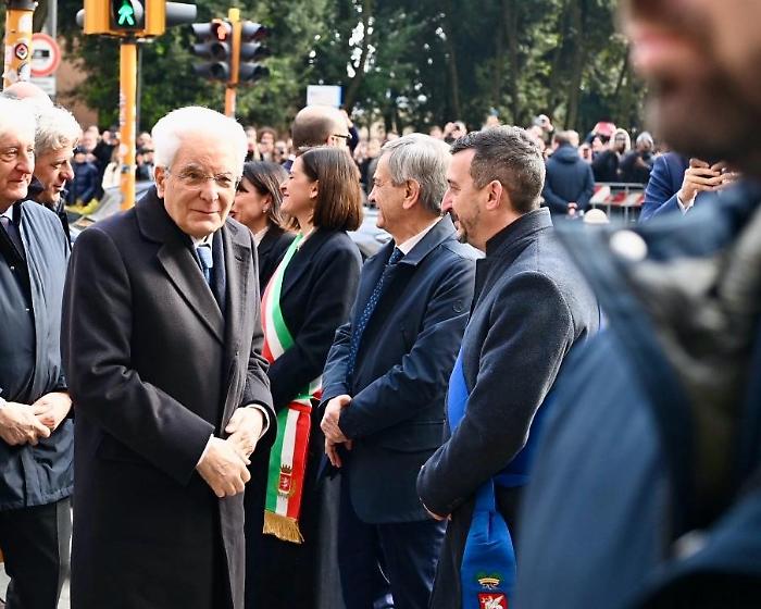 Il presidente della Repubblica Sergio Mattarella a Perugia: nell'aula magna dell'Unistra l'inno nazionale