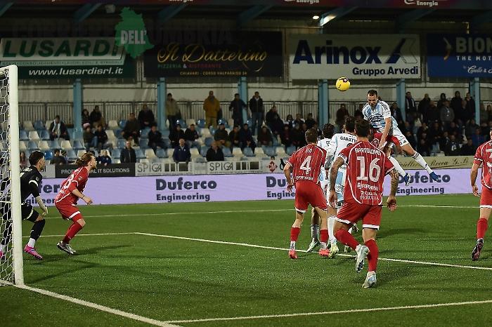 Perugia beffato a tempo scaduto dall'Entella (1-0): ora è in zona play out