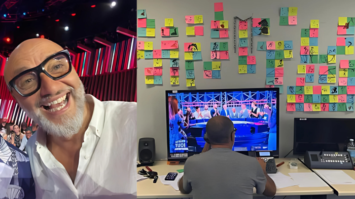 Affari Tuoi torna stasera in tv, mercoledì 26 febbraio su Rai 1: ecco la stanza del Dottore piena di disegni. Scopri la tecnica dello Zentagle per meditare