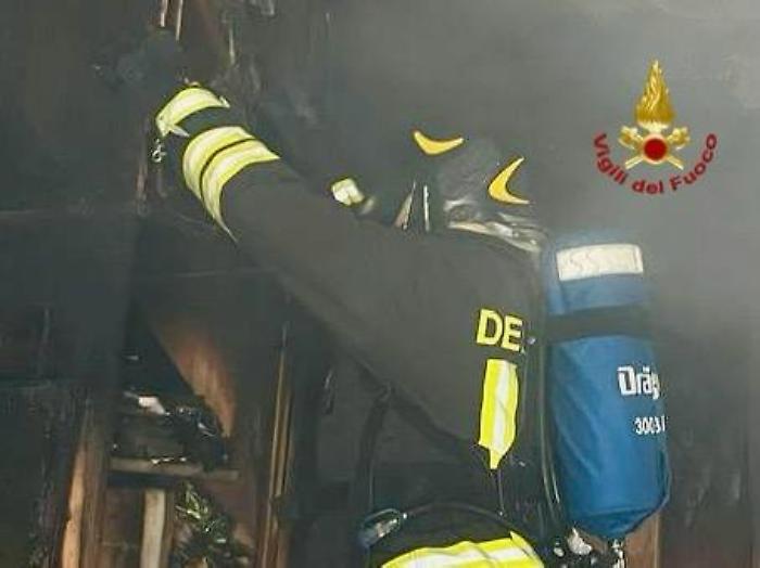 Incendio Garage Città della Pieve 