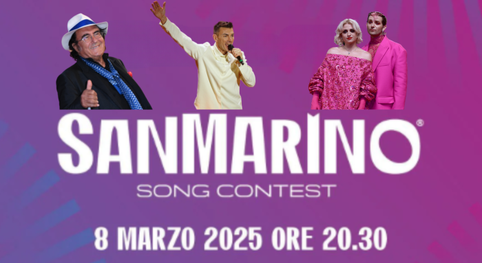 San Marino Song Contest 2025, Al Bano ospite d'onore, riceverà il Premio alla Carriera: Gabry Ponte con Tutta l'Italia è il favorito dai bookmakers