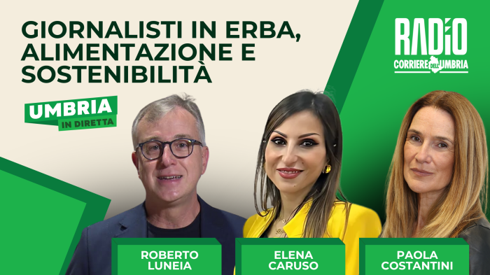 A Umbria in diretta si parla di giornalisti in erba e sostenibilità nell'alimentazione: ecco gli ospiti
