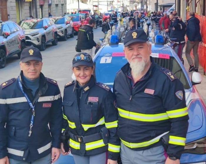 La sezione di Terni della Polizia Stradale scorta la 60esima edizione della Tirreno-Adriatico