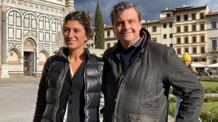 Lucia Cherici e Carlo Calenda