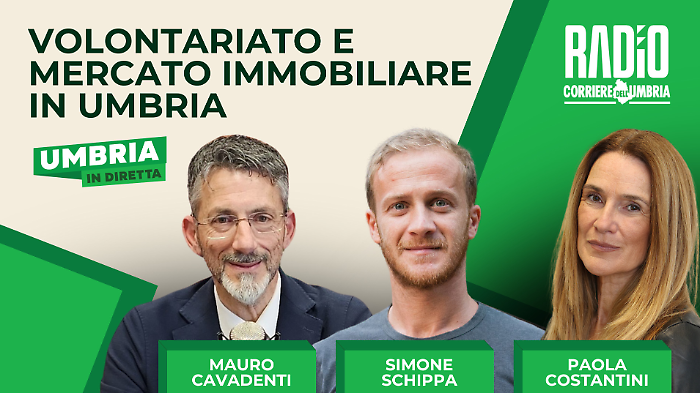 mauro cavadenti e simone schippa a umbria in diretta