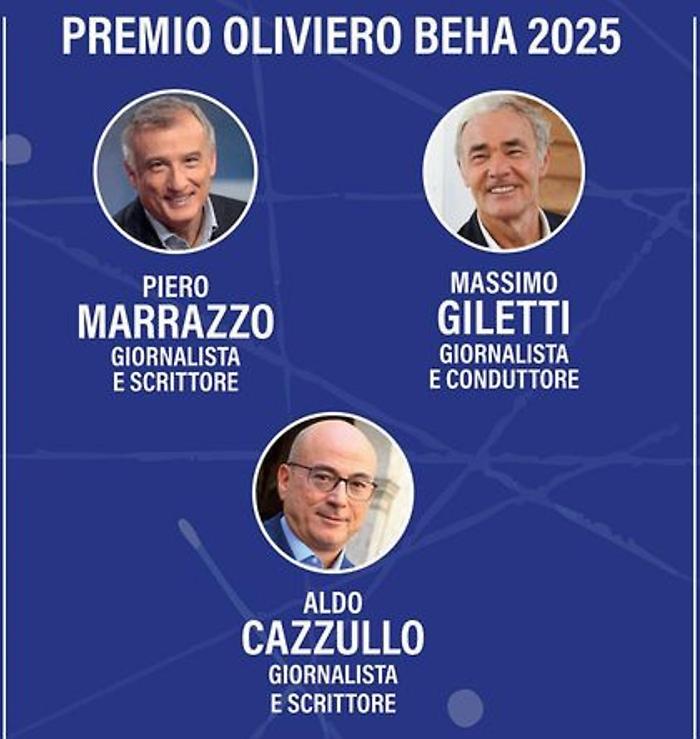 Il Premio Oliviero Beha al FEGE 2025: sarà assegnato a Piero Marrazzo, Massimo Giletti e Aldo Cazzullo