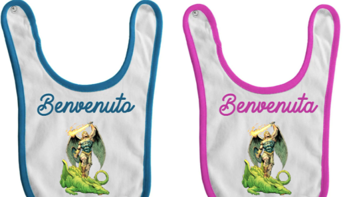 I bavglini con San Michele