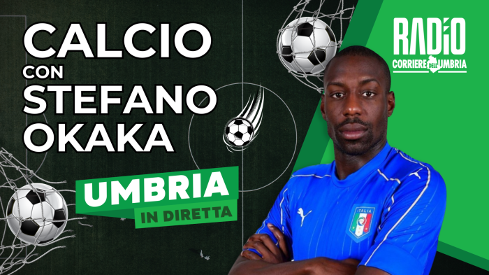 Il bomber Stefano Okaka super-ospite nella nuova puntata di Umbria in diretta