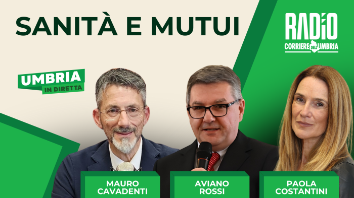 Si parla di sanità, tasse e mutui nella nuova puntata di Umbria in diretta: ospiti e anticipazioni
