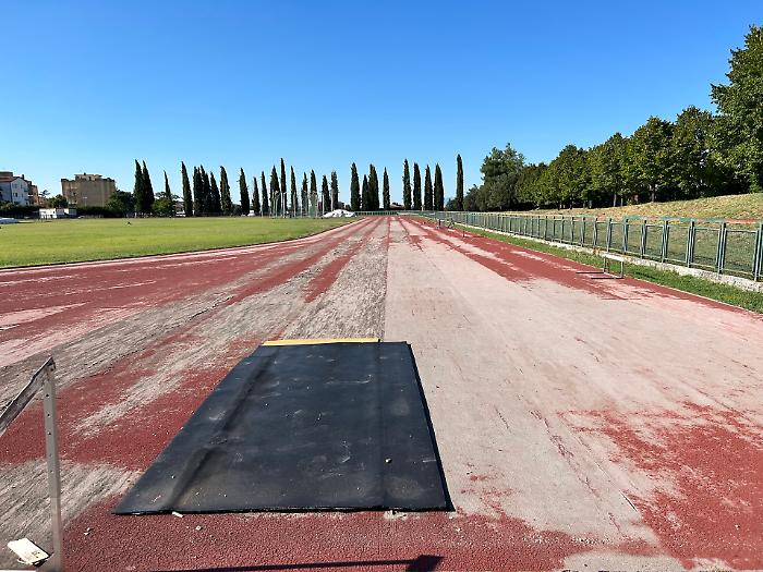 Spoleto, la pista di atletica si prepara per il restyling. Ecco come sarà 