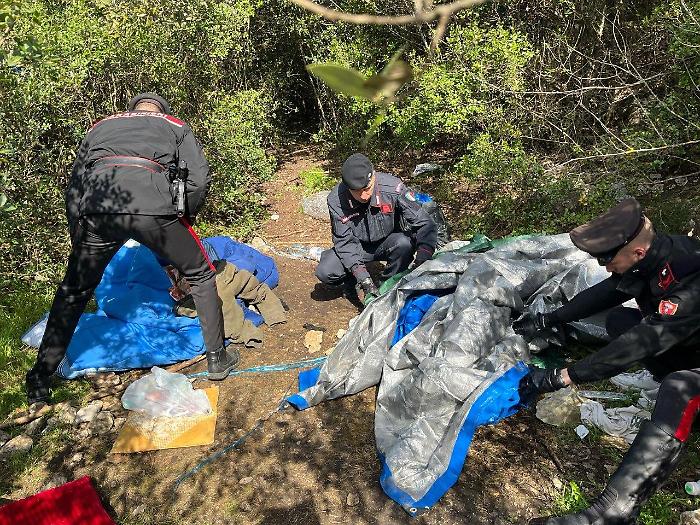 Narni, spaccio di stupefacenti e bivacchi nei boschi in località Cammartana: controlli anche con gli elicotteri dei Carabinieri