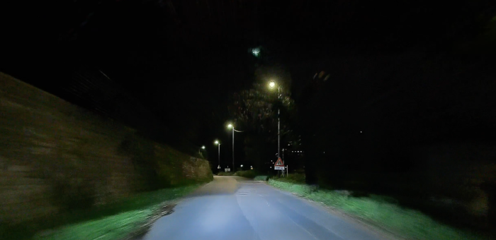 Bolide sul cielo di Molinelli ripreso con la telecamera dell'auto