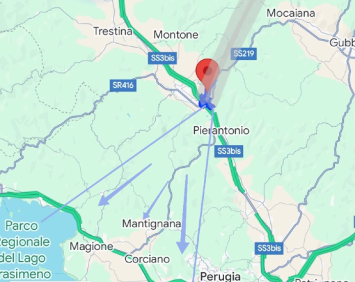 "La densa nube di fumo torna sull'Umbria", gli esperti dopo l'incendio nell'azienda di materie plastiche di Umbertide: le zone a rischio