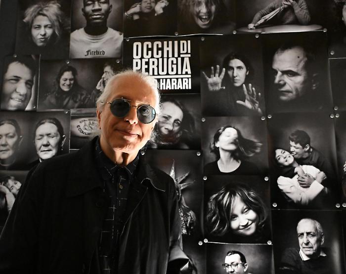 Occhi di Perugia negli scatti di Guido Harari: mostra, scatti sospesi e asta benefica