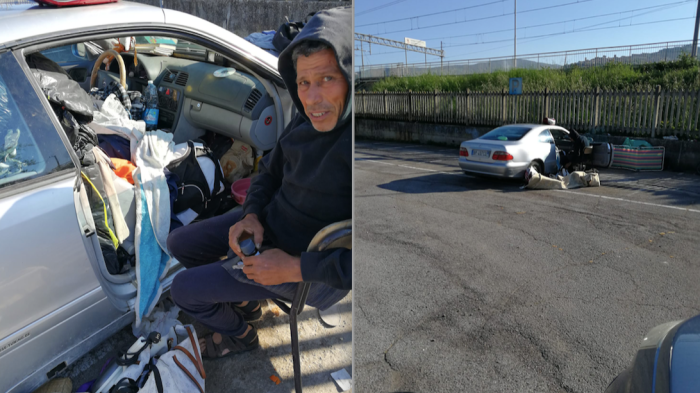 Akim vive nel parcheggio