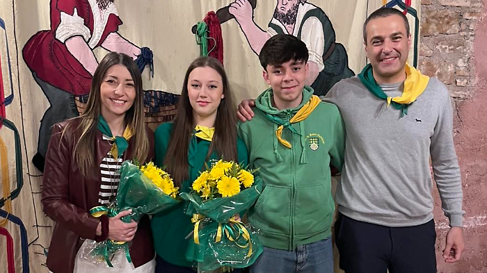 Porta San Facondino: i giovani portaioli si preparano per il Palio di Primavera