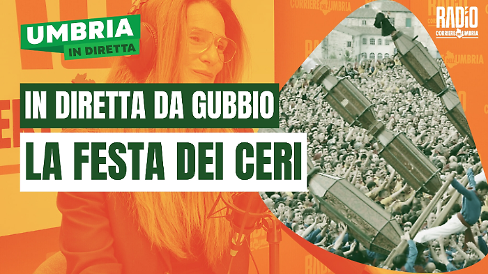 La Festa dei Ceri a Umbria in diretta