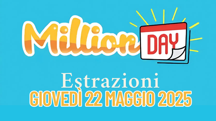 Million Day e Million Day Extra, le estrazioni di oggi giovedì 22 maggio: i numeri vincenti