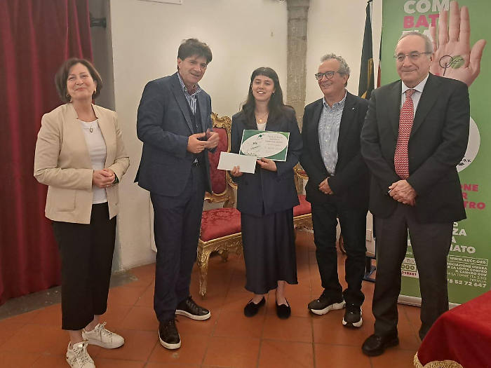 Aucc, il Premio Laccetti alla migliore tesi di laurea in ambito oncologico va alla dottoressa Lucilla Agostini