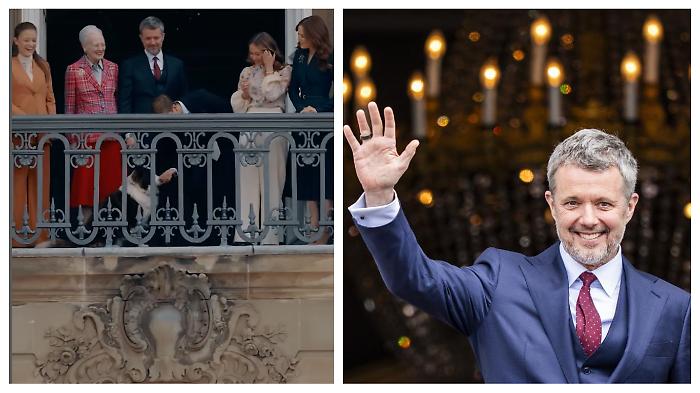 L’altra “corte” del Re di Danimarca: l’intruso al balcone e ruba la scena al re