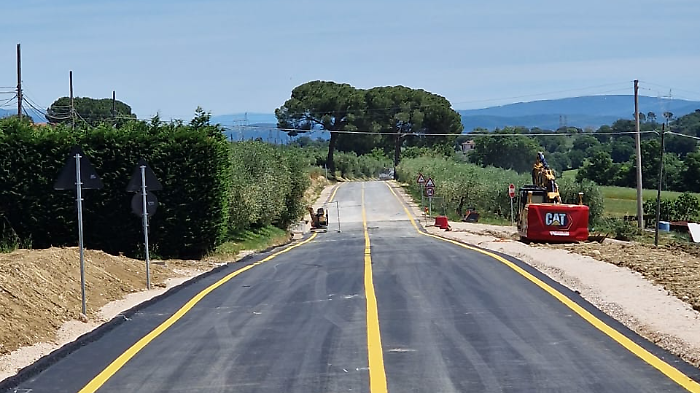 Castiglione del Lago, la strada provinciale di Porto riapre dopo un anno di lavori
