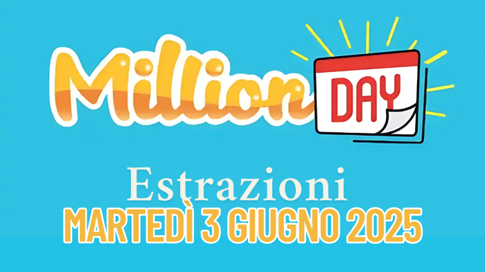 Million Day e Million Day Extra, le estrazioni di oggi martedì 3 giugno: i numeri vincenti