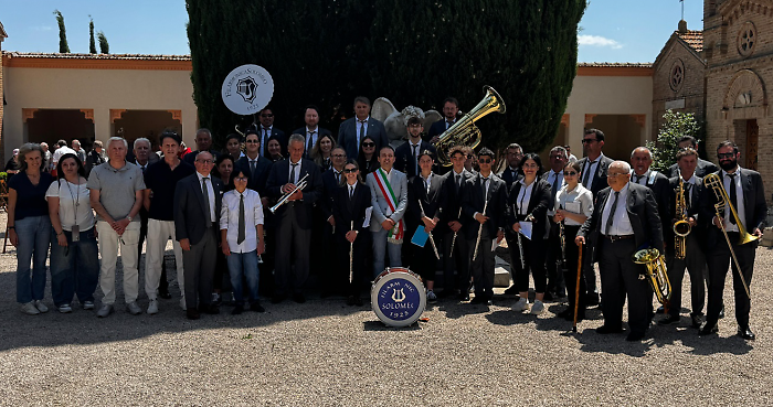 La Filarmonica di Solomeo fa 100 anni, cerimonia in memoria dei soci e dei musicisti che hanno fatto la storia