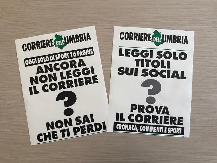 La "campagna del punto interrogativo": il Corriere dell'Umbria lancia la sua nuova sfida per riportare i lettori delle edicole