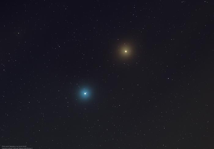 L'immagine del telescopio installato a Manciano