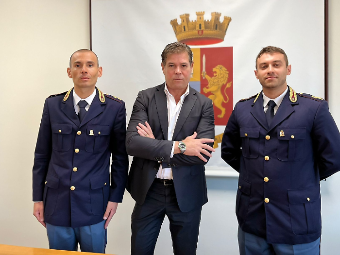 Terni, due nuovi funzionari per la Questura: il saluto di Luigi Mangino a Di Folco e Valentini