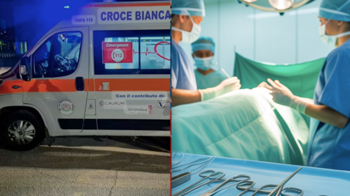 Lingua staccata con un morso