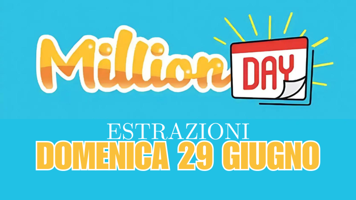 Million Day e Million Day Extra, le estrazioni di oggi domenica 29 giugno: i numeri vincenti